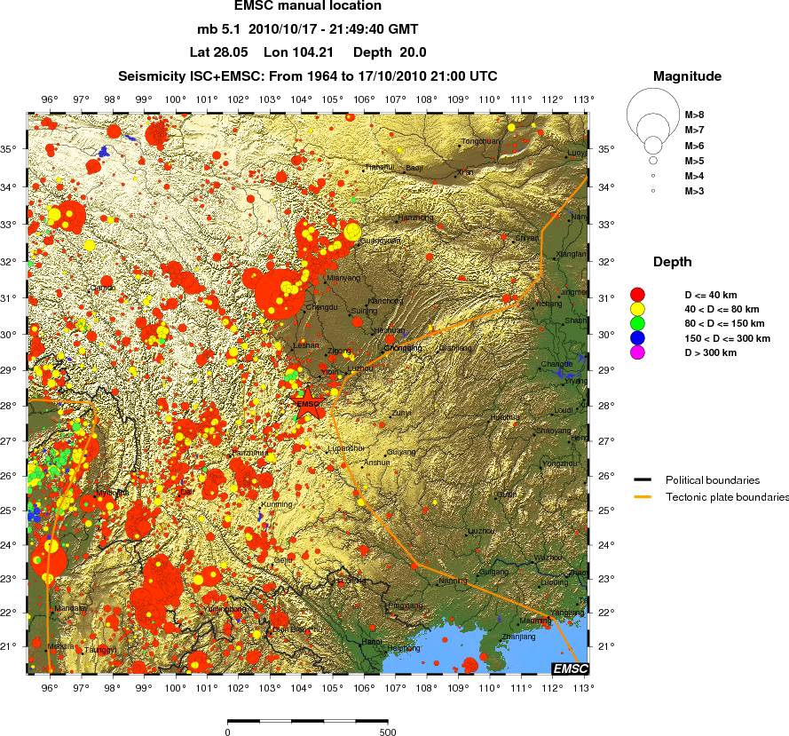 wide historical seismicity