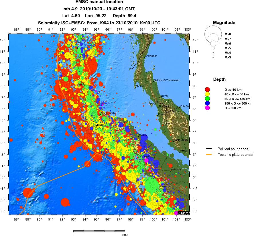 wide historical seismicity