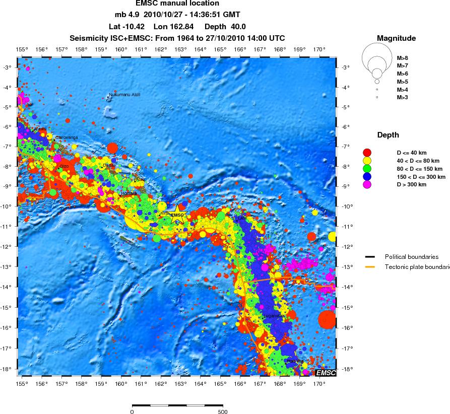 wide historical seismicity