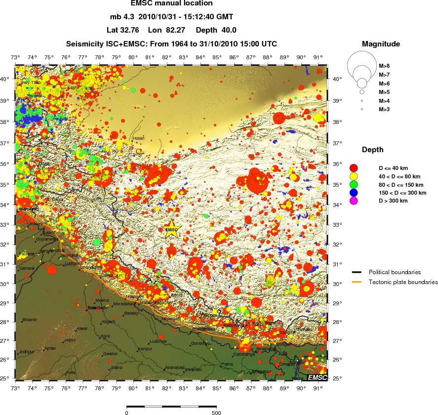 wide historical seismicity