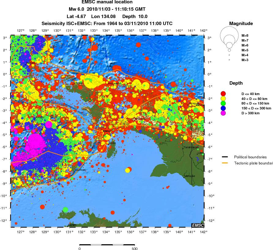 wide historical seismicity
