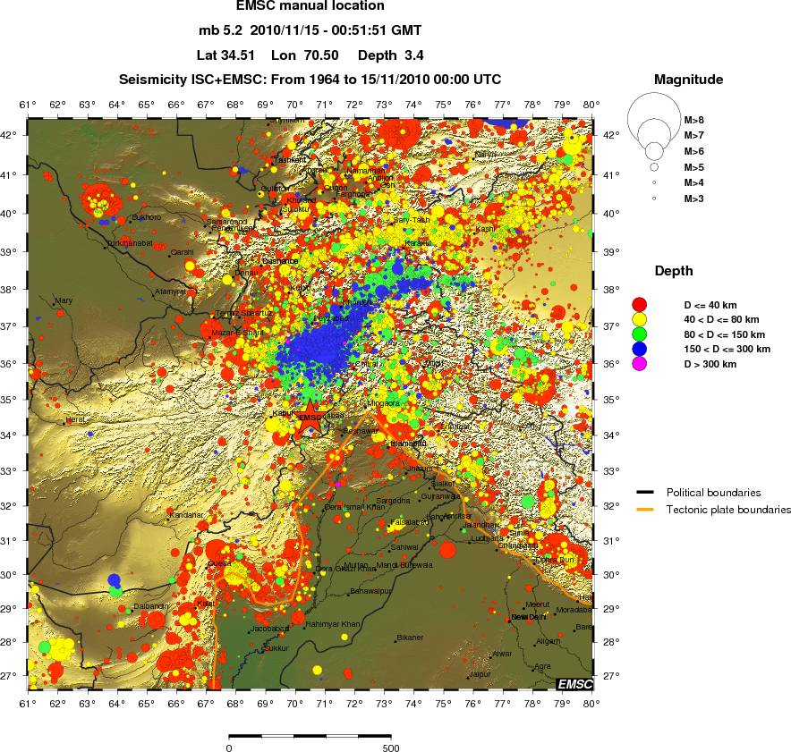 wide historical seismicity