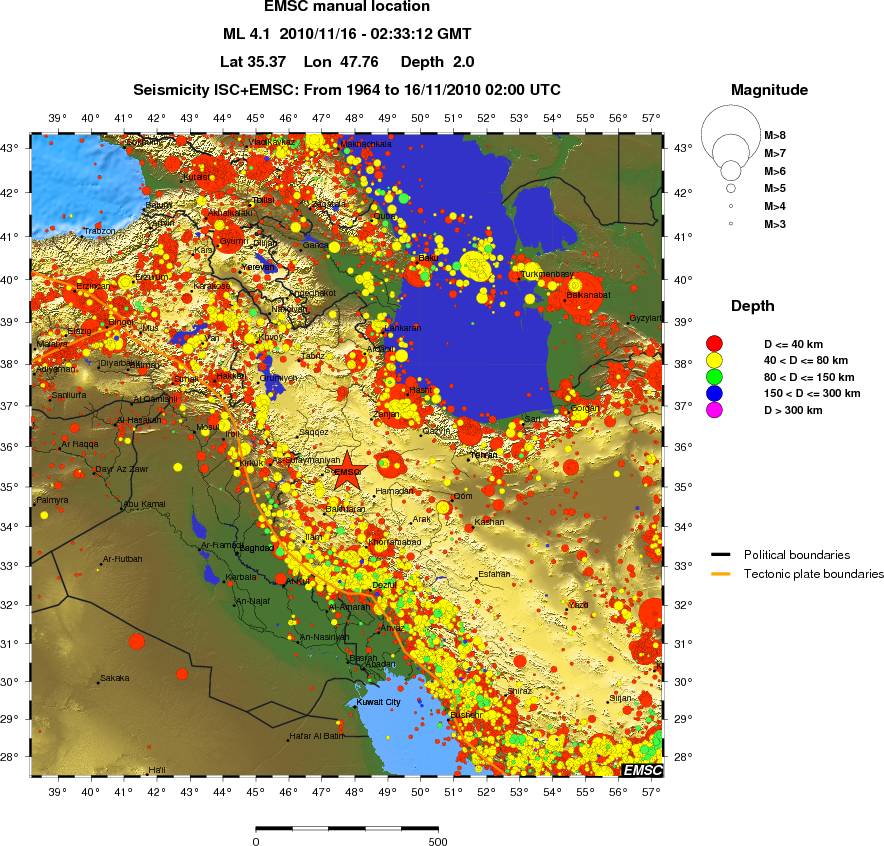 wide historical seismicity