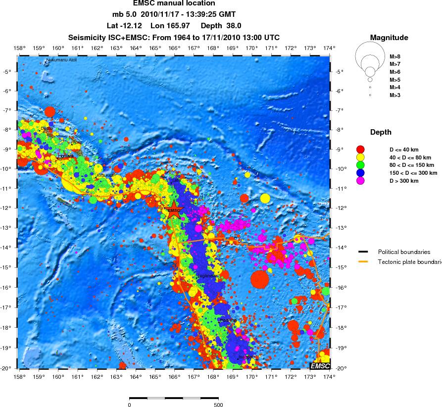 wide historical seismicity