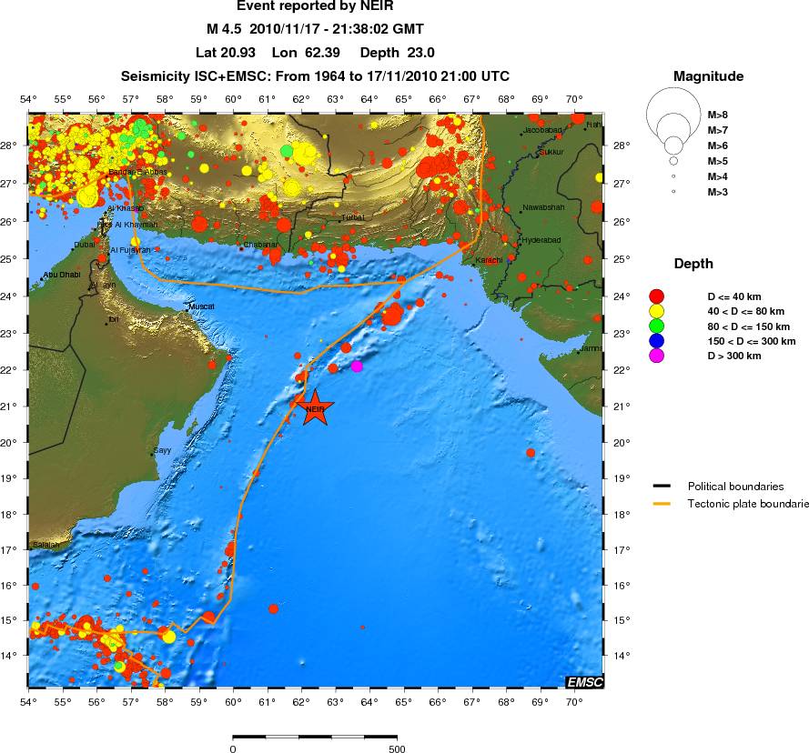 wide historical seismicity