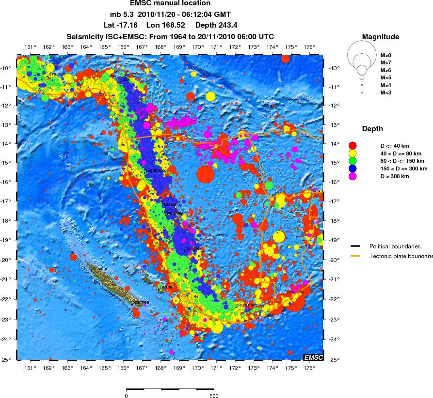 wide historical seismicity