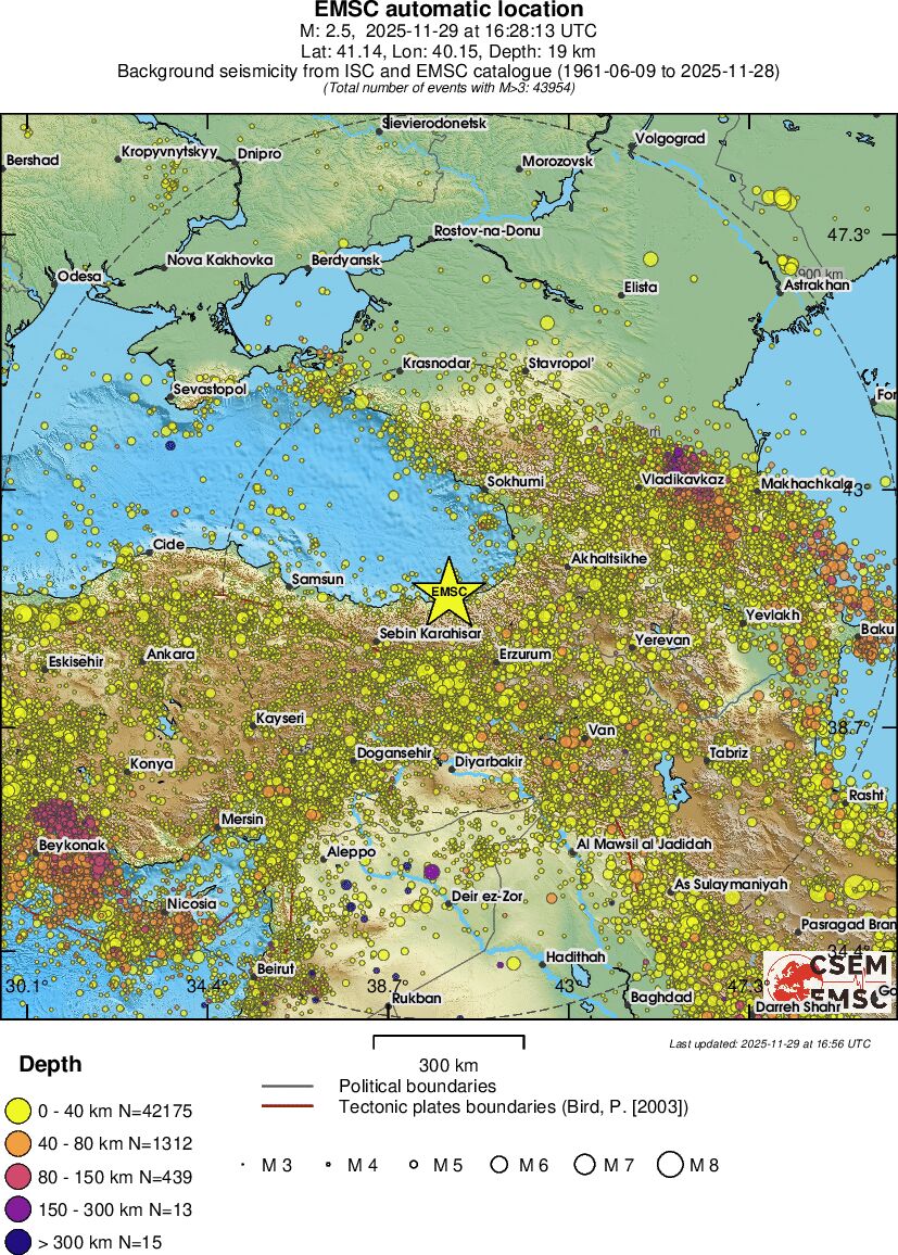 wide historical seismicity