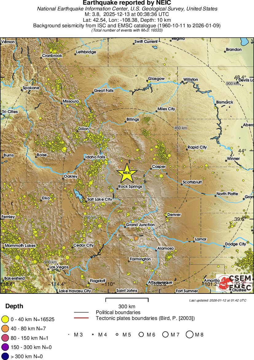 wide historical seismicity