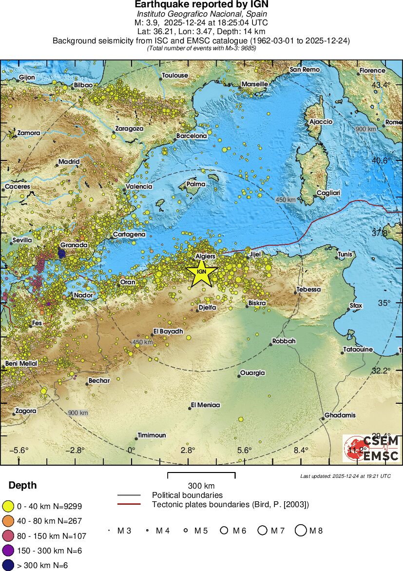 wide historical seismicity