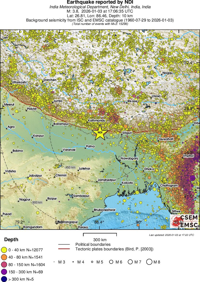 wide historical seismicity