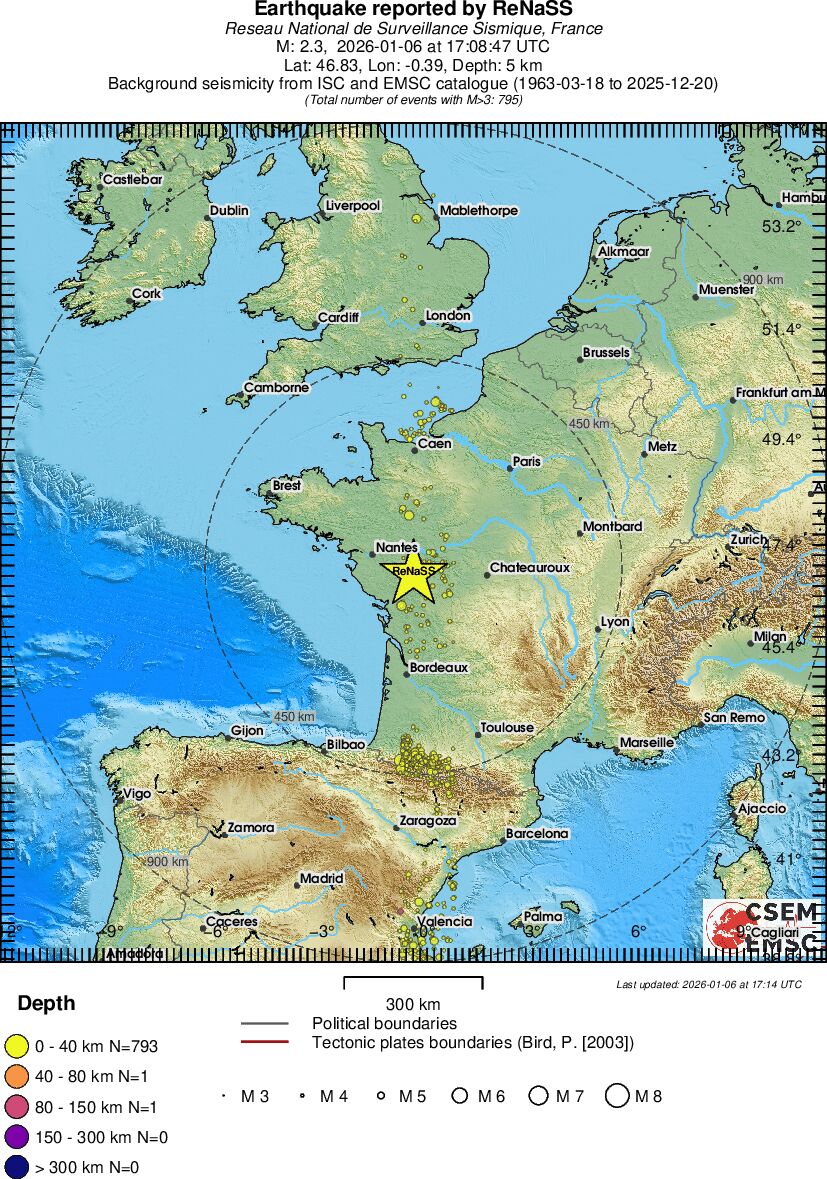 wide historical seismicity