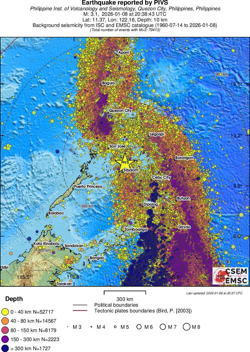 wide historical seismicity