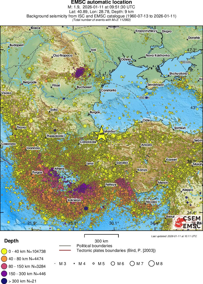 wide historical seismicity