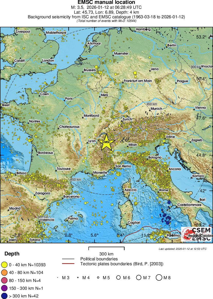 wide historical seismicity