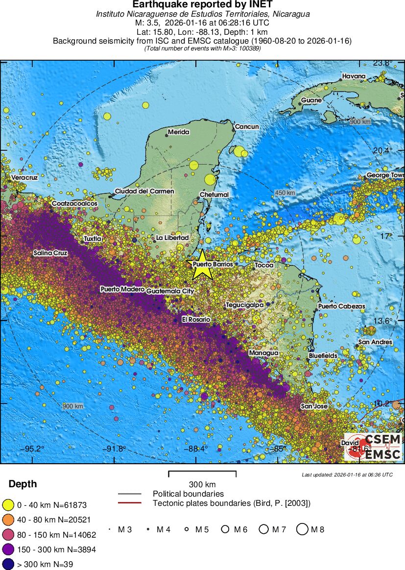 wide historical seismicity
