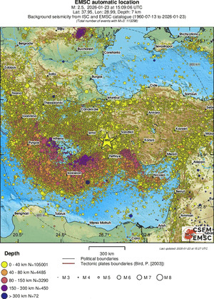 wide historical seismicity