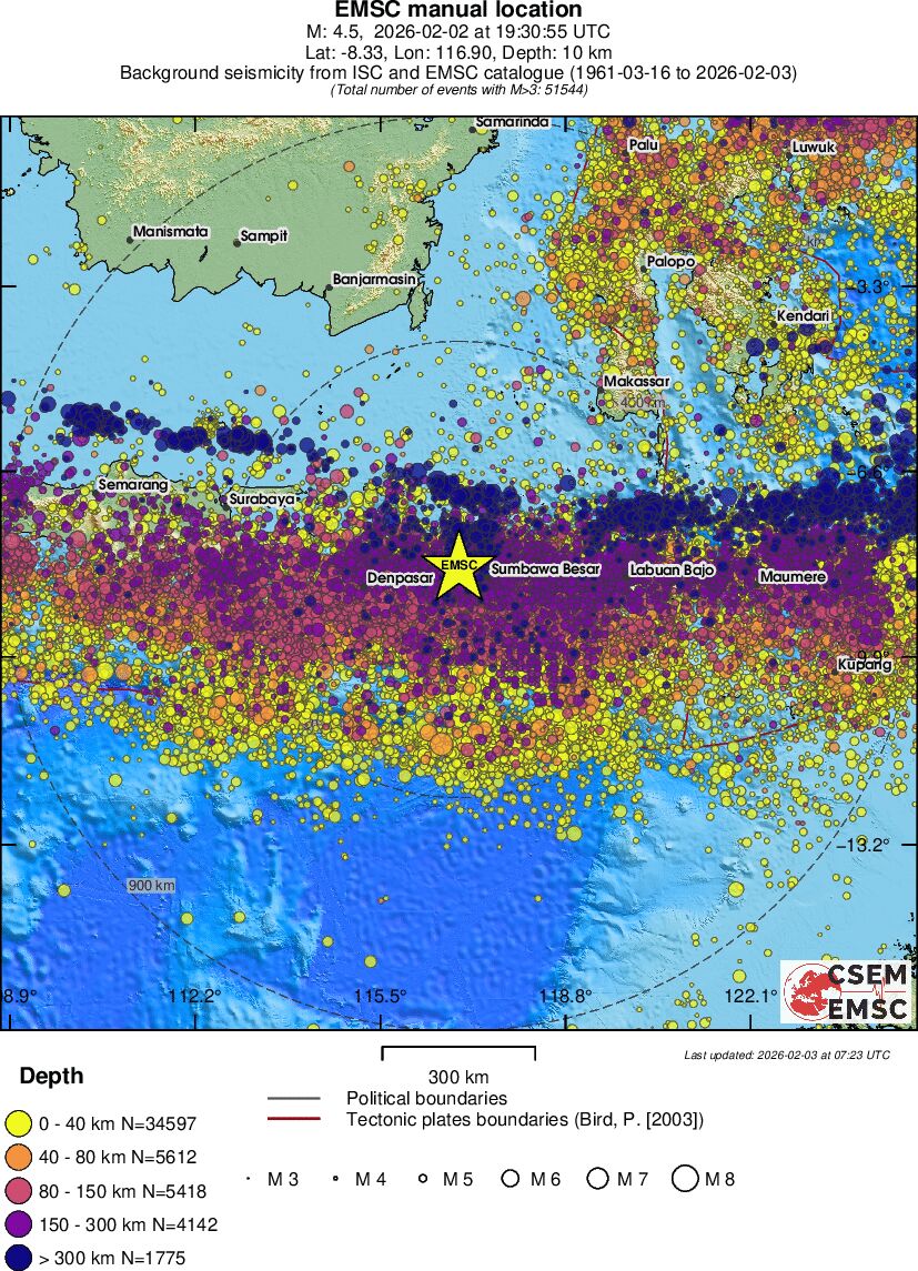 wide historical seismicity