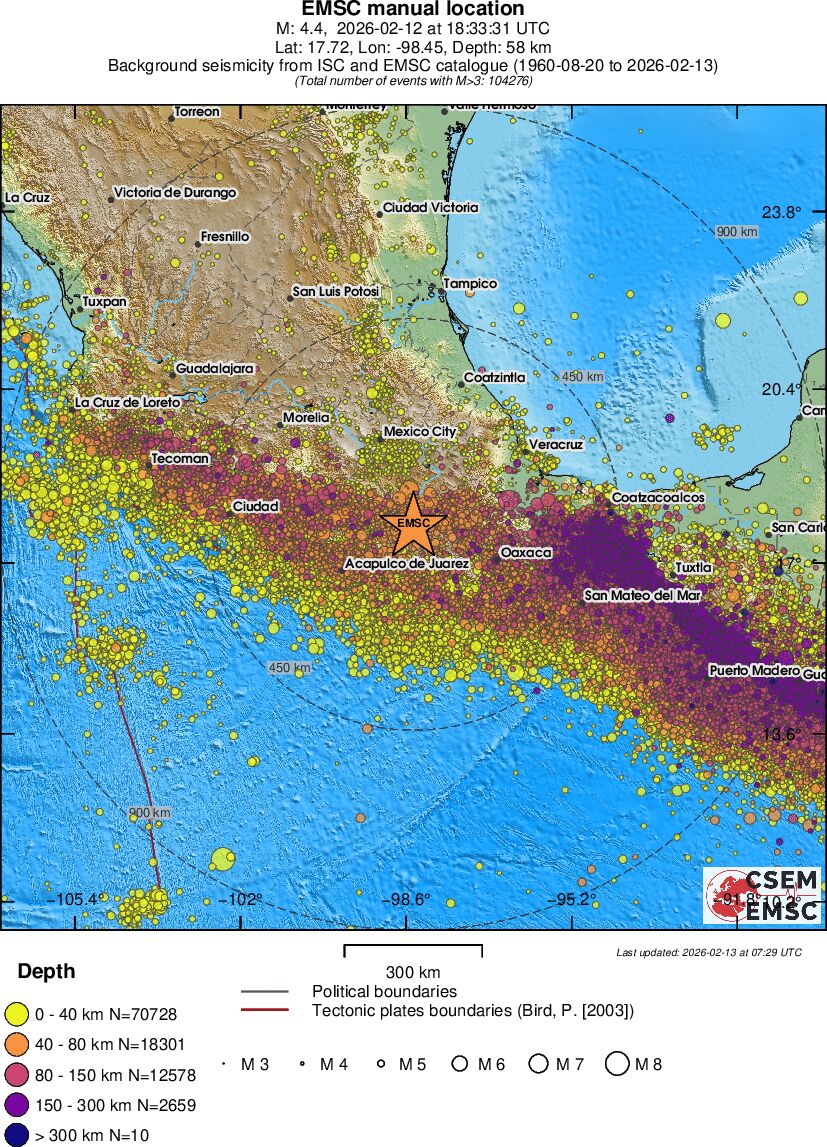 wide historical seismicity