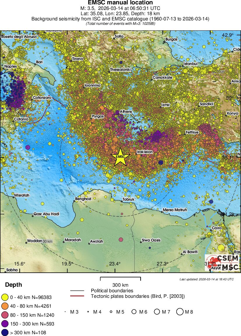 wide historical seismicity