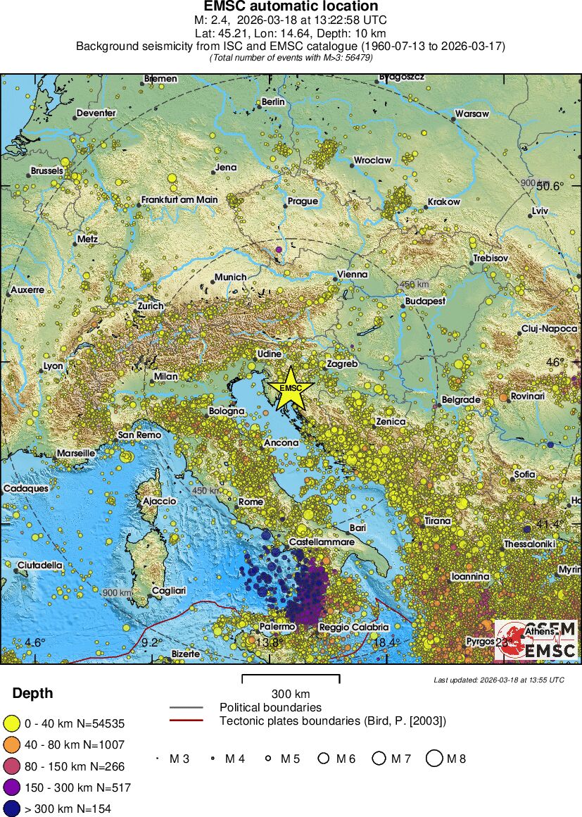 wide historical seismicity
