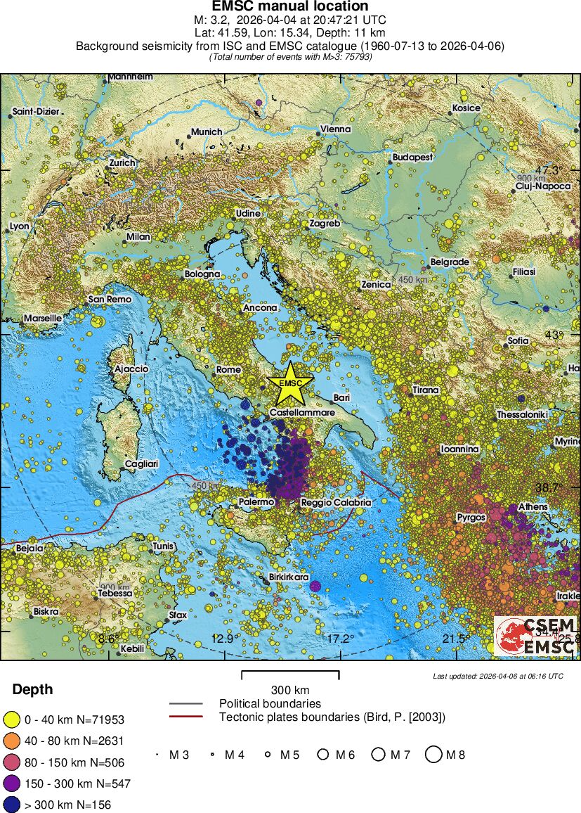 wide historical seismicity