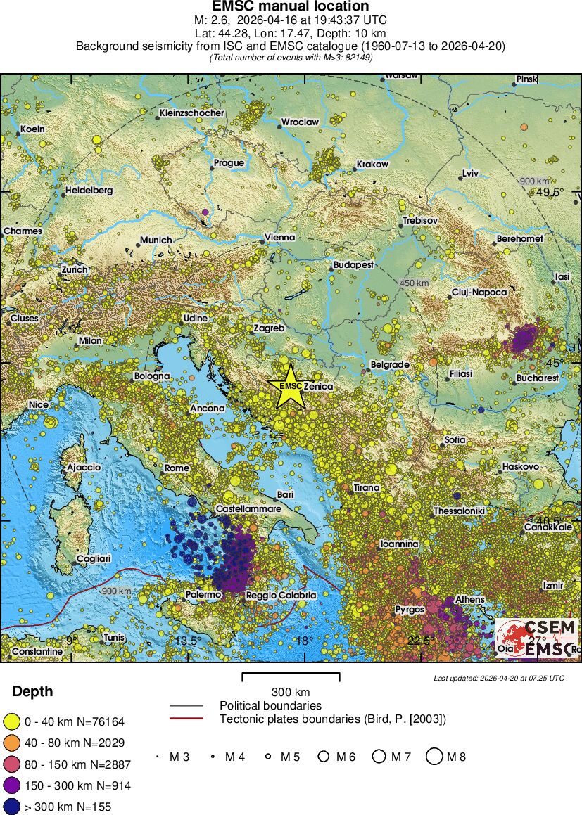 wide historical seismicity