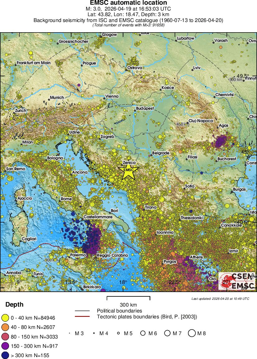 wide historical seismicity