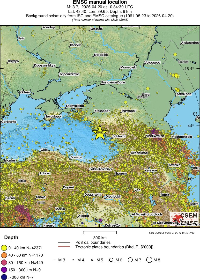 wide historical seismicity