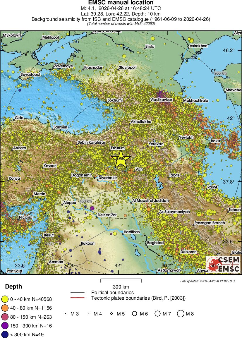 wide historical seismicity