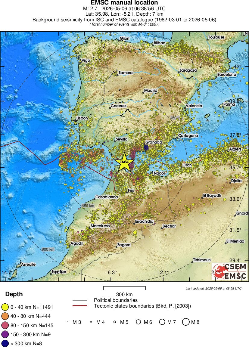 wide historical seismicity