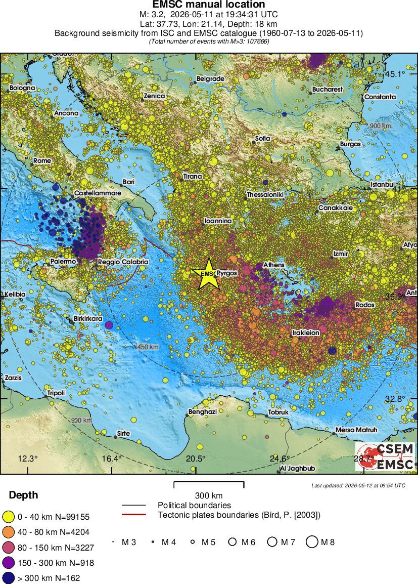 wide historical seismicity