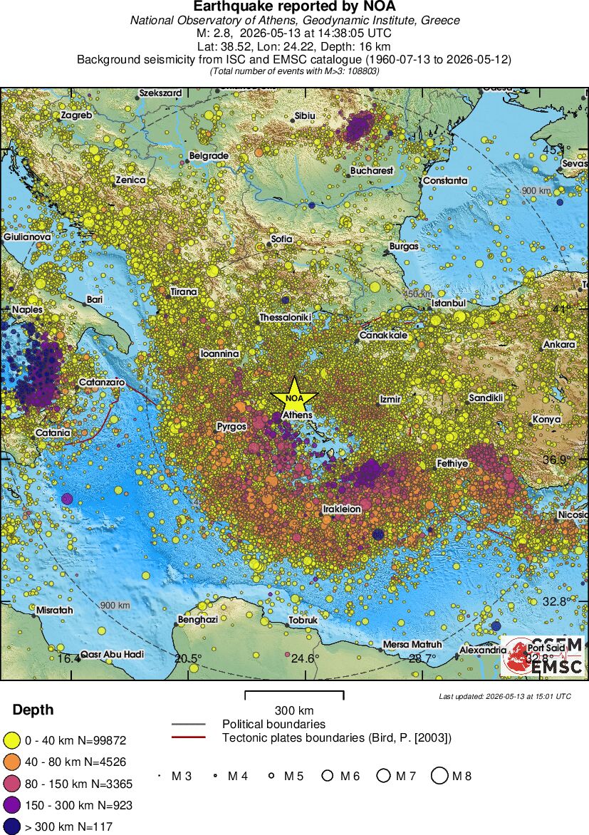 wide historical seismicity