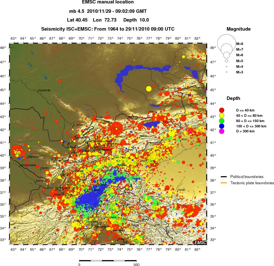 wide historical seismicity