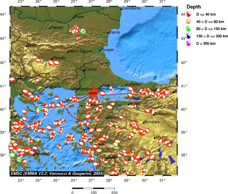 Regional moment Tensor