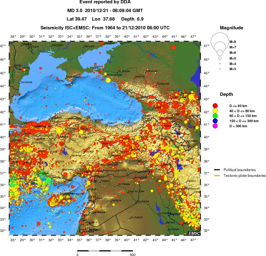 wide historical seismicity