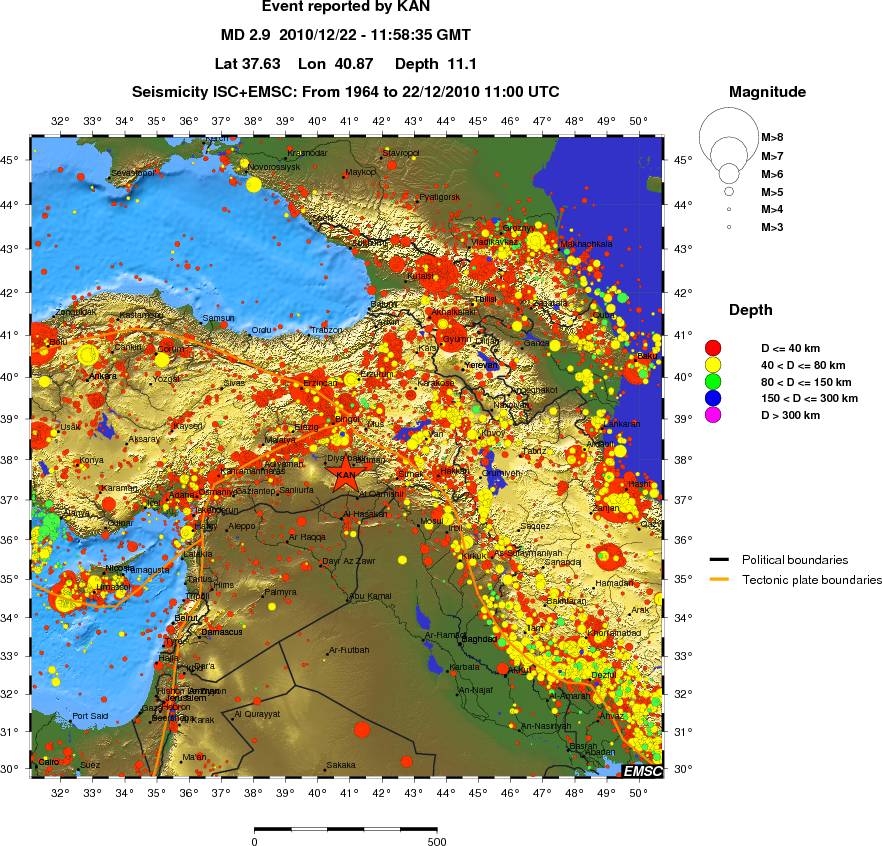 wide historical seismicity