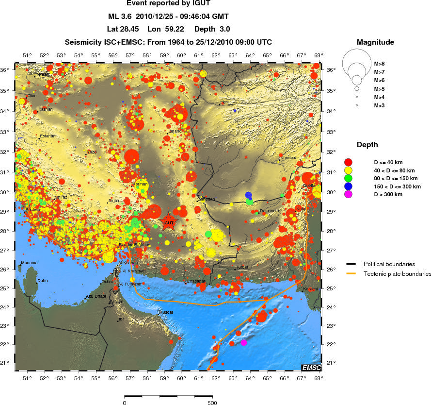 wide historical seismicity