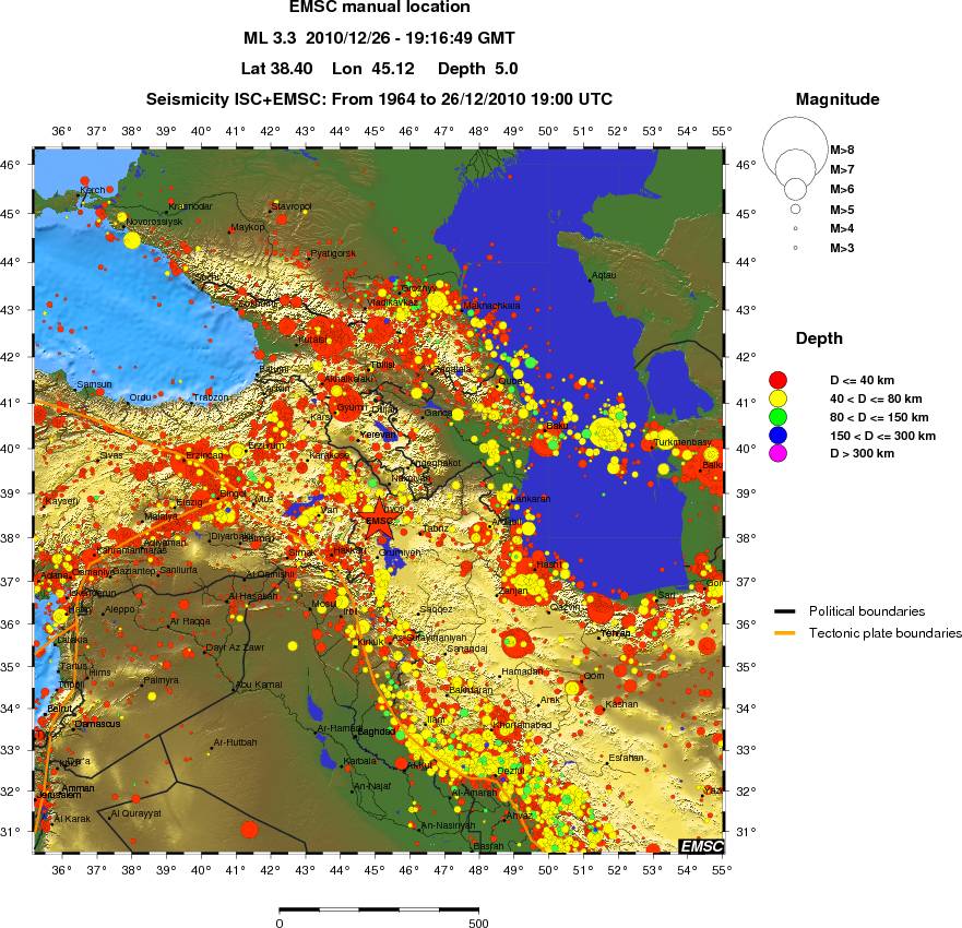 wide historical seismicity