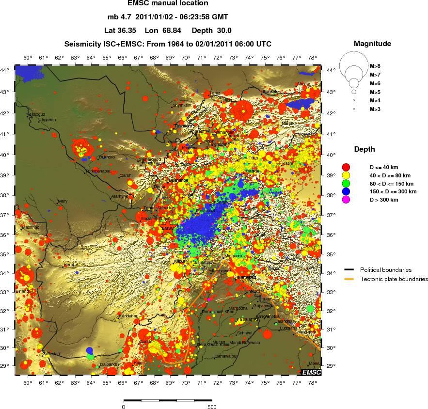 wide historical seismicity