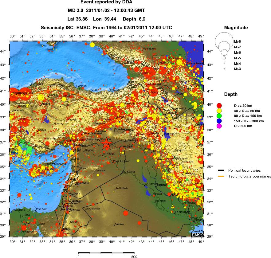 wide historical seismicity