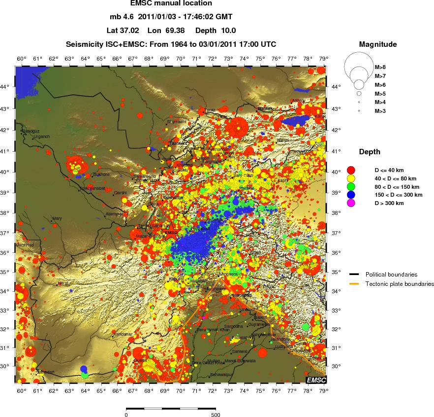 wide historical seismicity