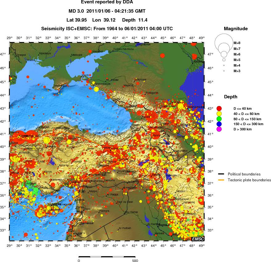 wide historical seismicity