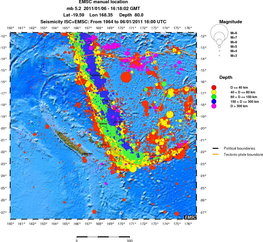 wide historical seismicity