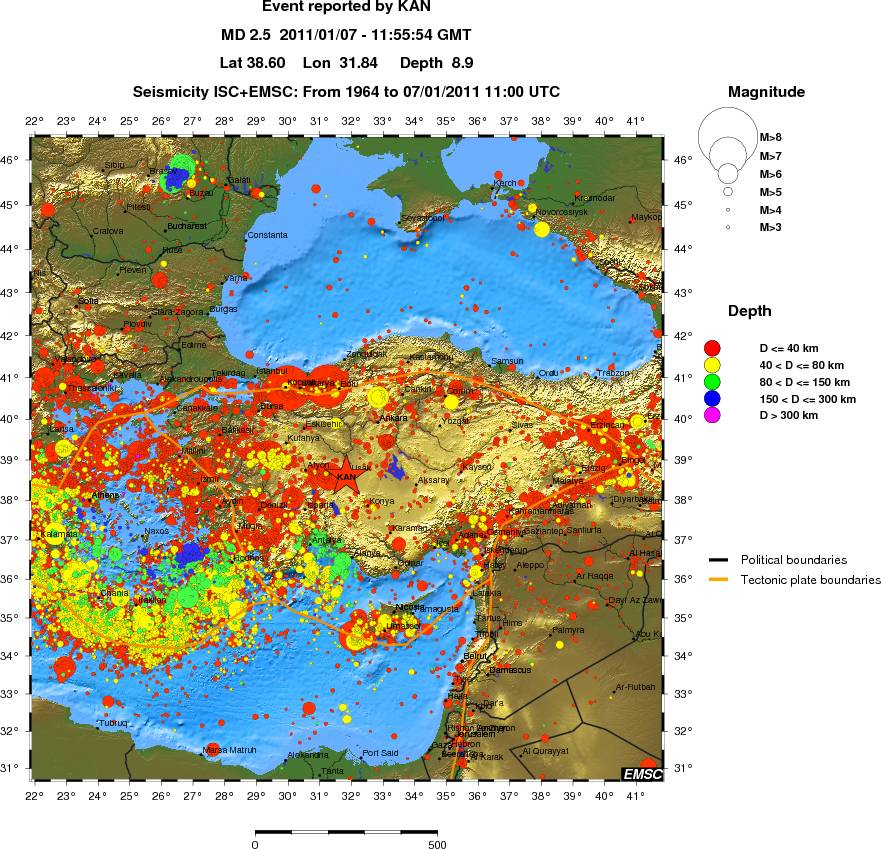 wide historical seismicity