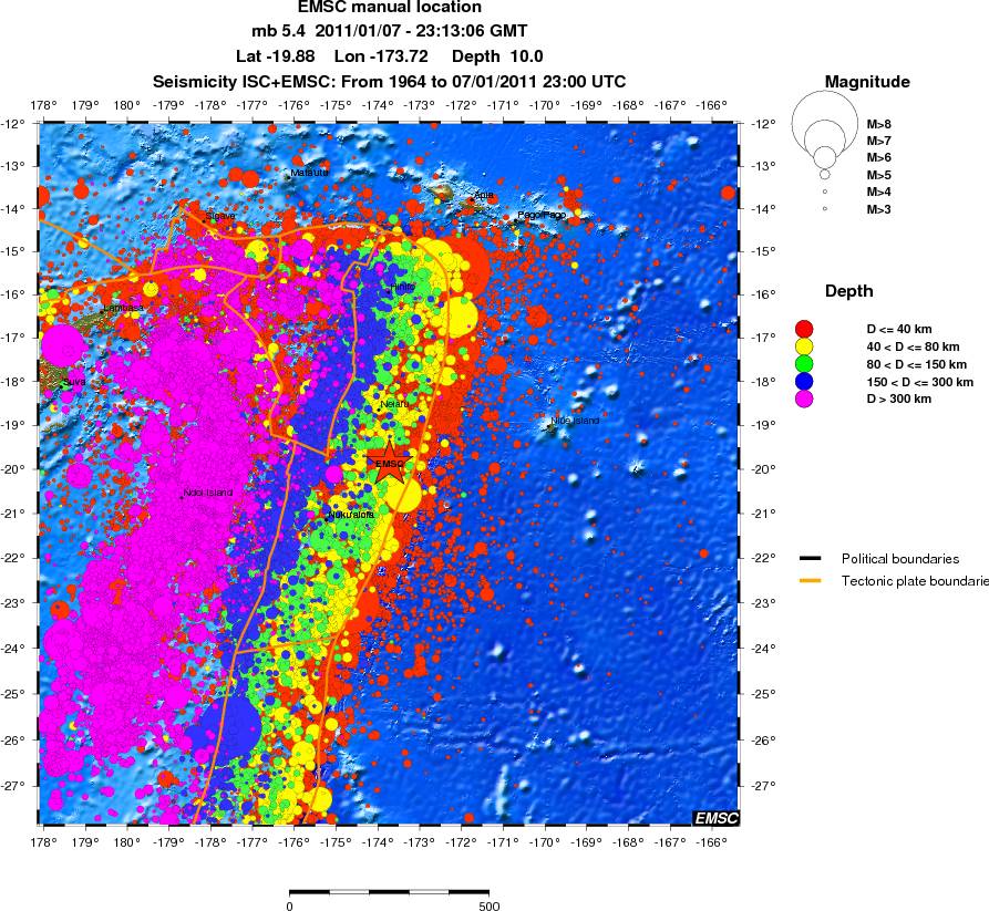 wide historical seismicity