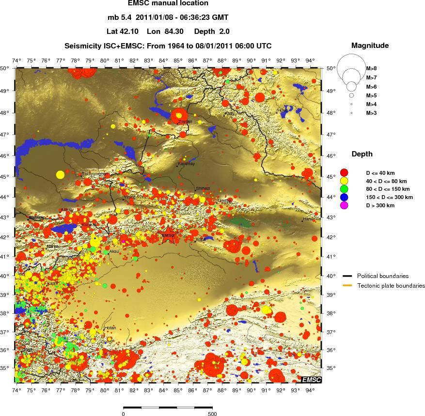 wide historical seismicity