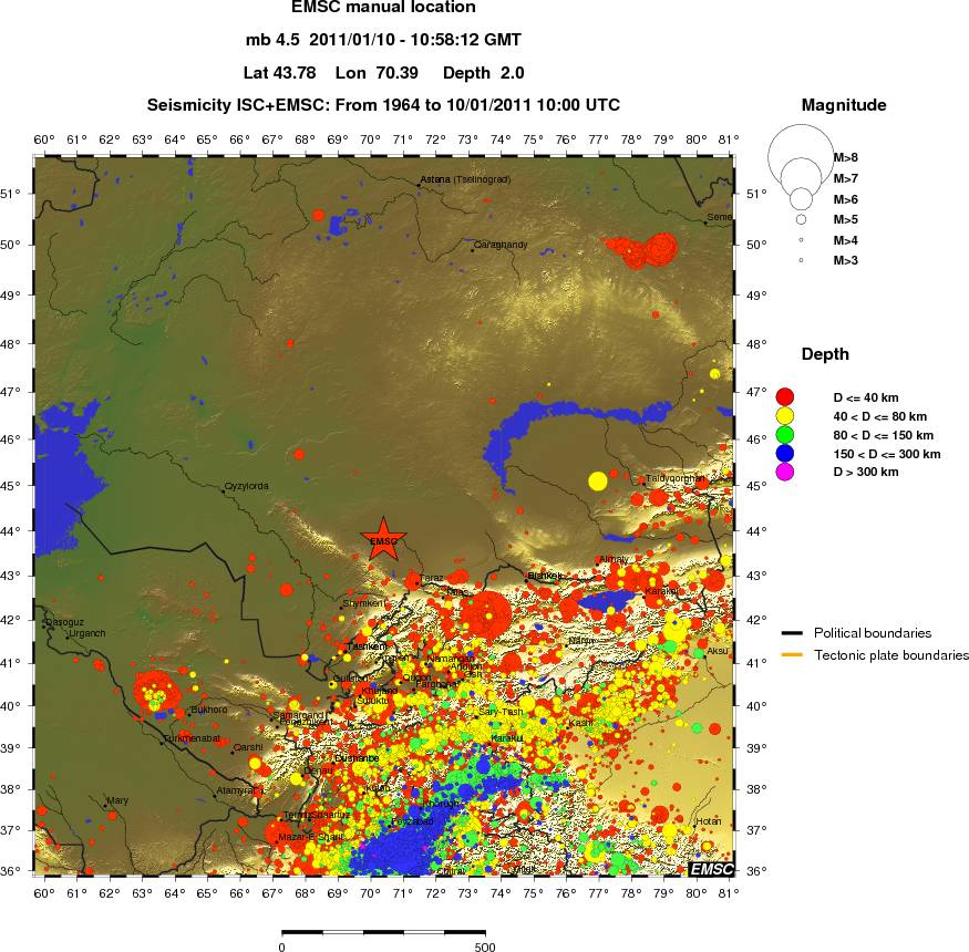 wide historical seismicity