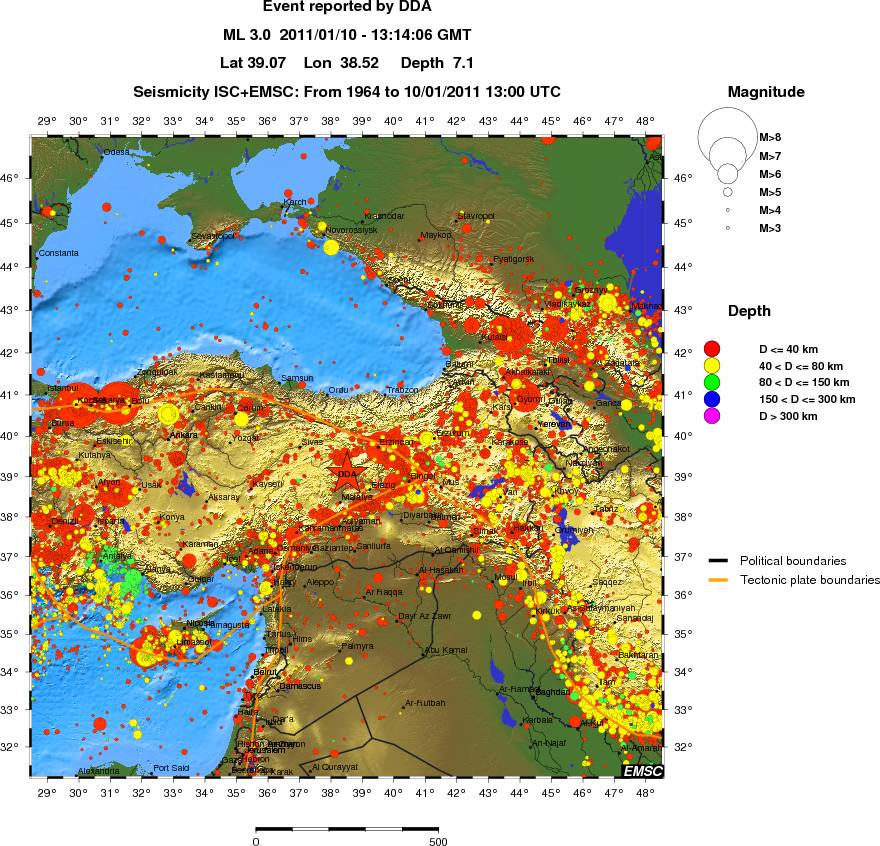 wide historical seismicity