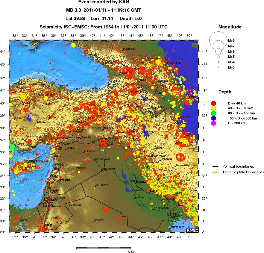 wide historical seismicity