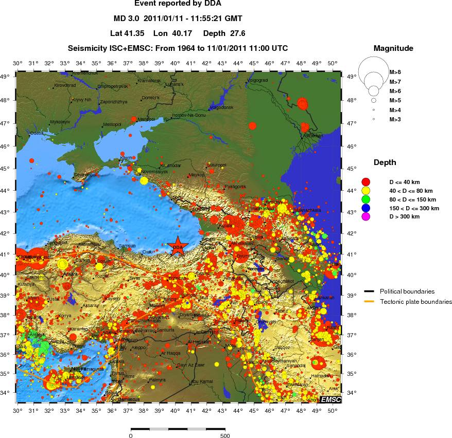 wide historical seismicity